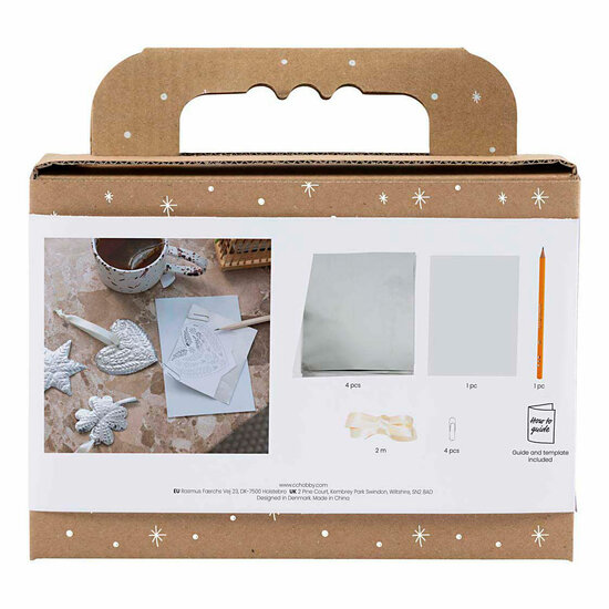 Mini Hobbyset Decoratie Kerstdecoratie Silver Metal