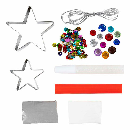 Mini Hobbyset Boetseren Sterren Zilver Wit