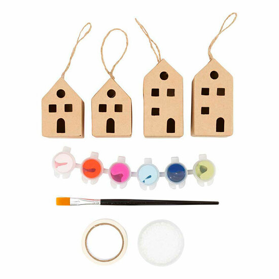 Mini Hobbyset Decoratie Huizen Kleurrijk