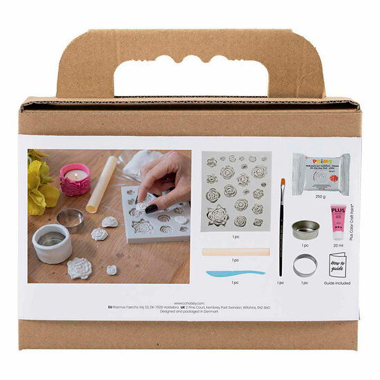 Mini Hobbyset Boetseren Theelichthouders Roze