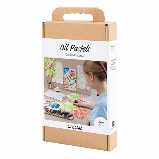 Hobbyset Oliepastel Bloemen Diverse Kleuren