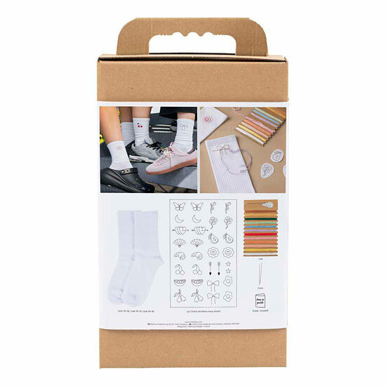 Hobbyset Borduurwerk Sokken Wit