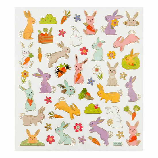 Stickervel Paashaas