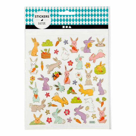 Stickervel Paashaas
