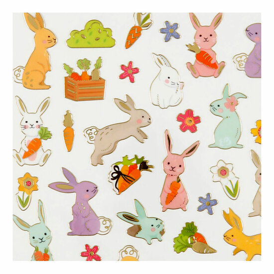 Stickervel Paashaas