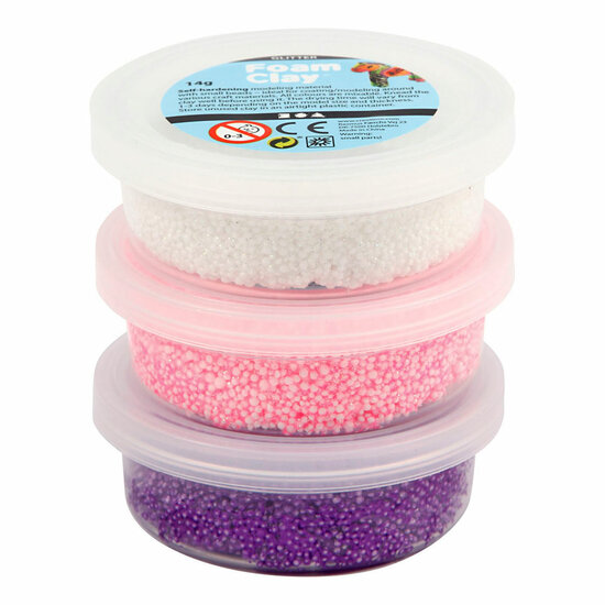 Foam Clay Glitter Metallic - 3x14gr.