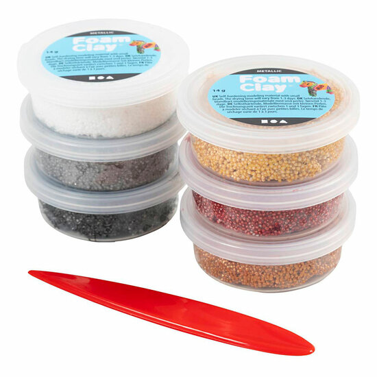 Foam Clay Metallic - 6x14gr.
