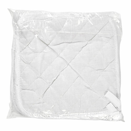 Pannenlappen Wit 20x20cm - 4st.