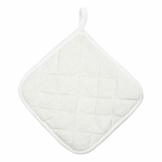 Pannenlappen Wit 20x20cm - 4st.