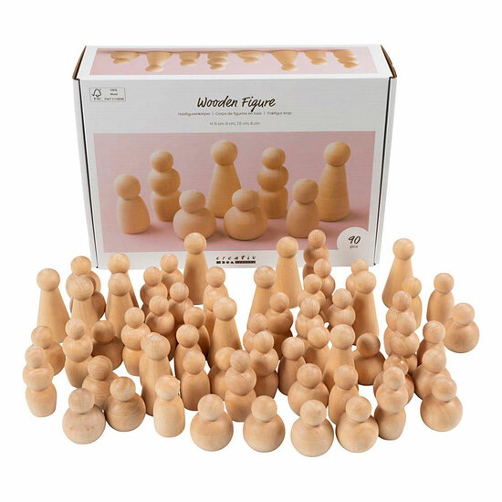 Houten Vormen 5-8cm - 90dlg.