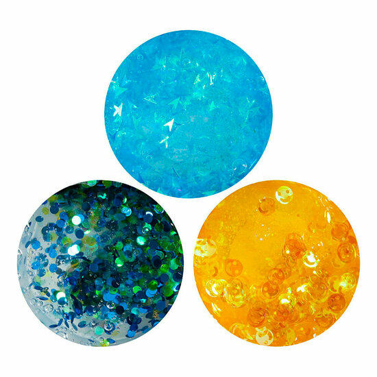 Sequin Clay Blauw/Groen - 6x60gr.
