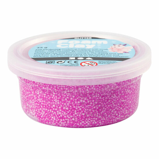 Foam Clay Glitter 35gr - Paars