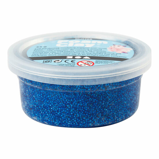 Foam Clay Glitter 35gr - Blauw
