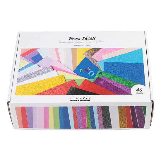 Foam Vellen A4 Gekleurd - 40 Vellen