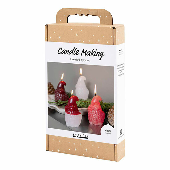 Hobbyset Kaarsen Maken Kerstman - 4 Kaarsen