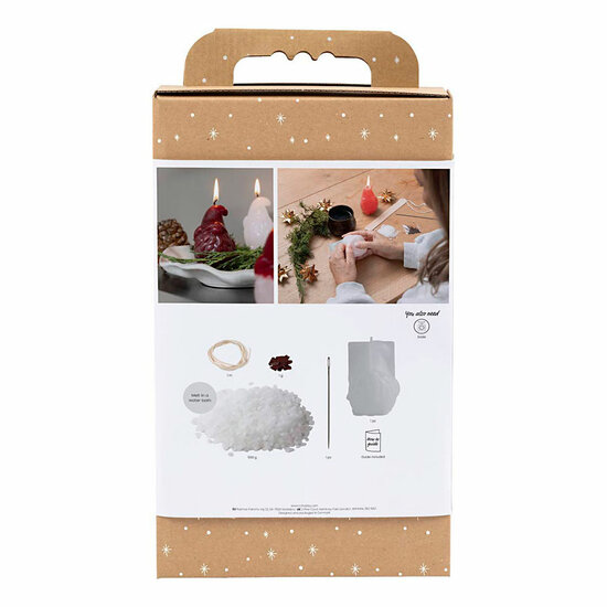 Hobbyset Kaarsen Maken Kerstman - 4 Kaarsen