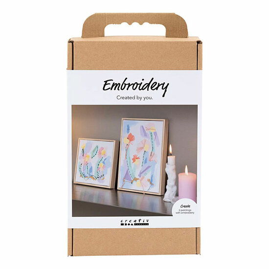 Hobbyset Borduurwerk Pastelkleuren