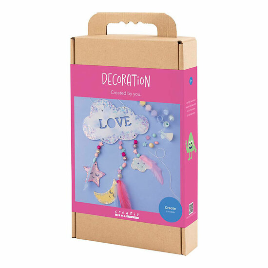 Hobbyset Decoratie - Wolkje, Maan en Ster