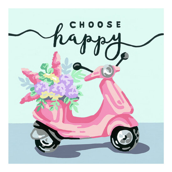 Ravensburger CreArt Schilderen op Nummer - Choose Happy