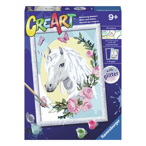 Ravensburger CreArt Schilderen op Nummer - Unicorn Portrait