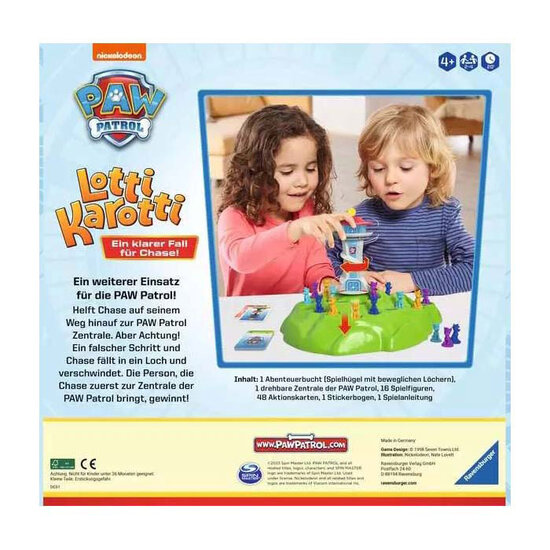 Ravensburger Paw Patrol Bunny Hop Bordspel
