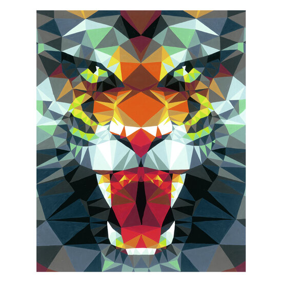 Ravensburger CreArt Schilderen op Nummer - Polygon Tijger