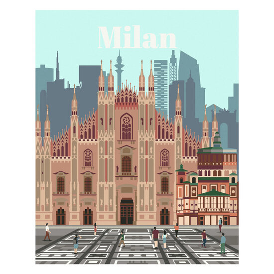 Ravensburger CreArt Schilderen op Nummer - Colorful Milan