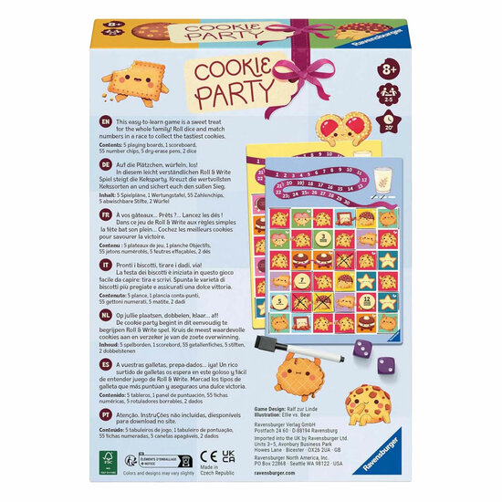 Ravensburger Cookie Party - Roll &amp; Write Spel
