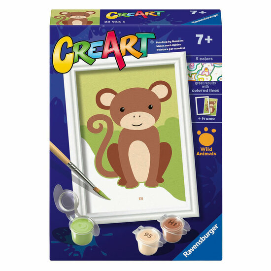 Ravensburger CreArt Schilderen op Nummer - Aap