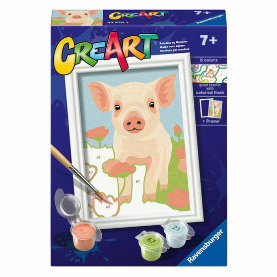 Ravensburger CreArt Schilderen op Nummer - Varken