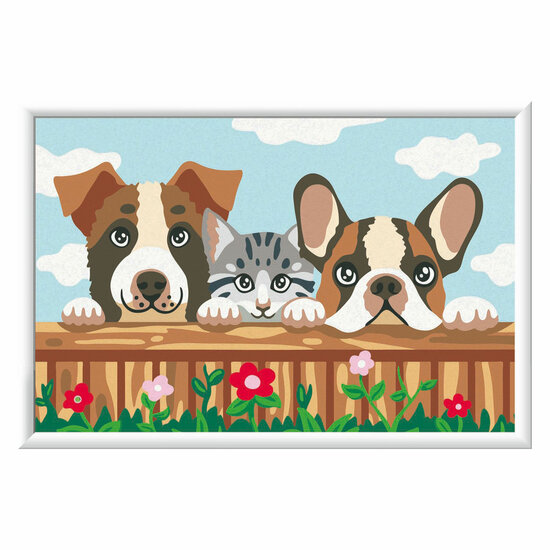 Ravensburger CreArt Schilderen op Nummer - Kat en Honden
