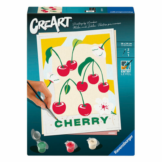 Ravensburger CreArt Schilderen op Nummer - Kers
