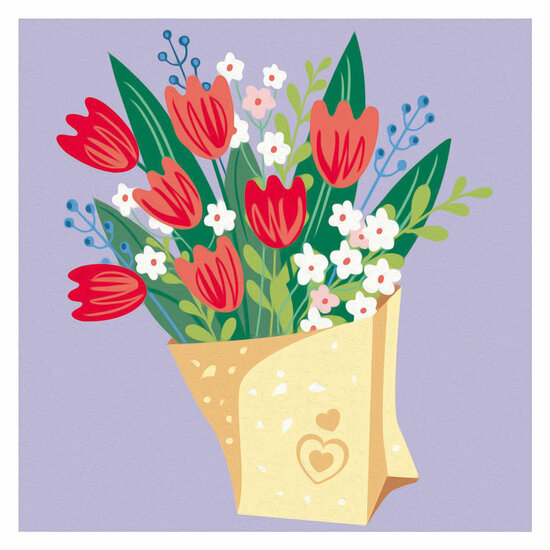 Ravensburger CreArt Schilderen op Nummer - Tulpen Boeket