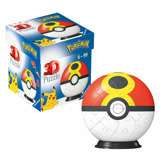 Ravensburger 3D Puzzelbal Pok??mon Pok??bal, 54st.