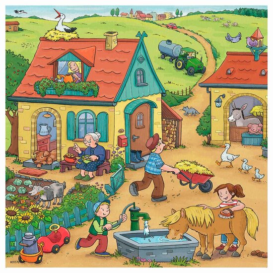 Ravensburger Op de Boerderij, 3x49st.