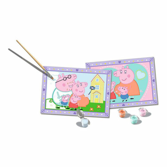 Ravensburger CreArt Schilderen op Nummer - Peppa's Familie