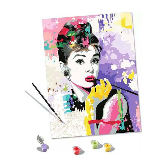 Ravensburger CreArt Schilderen op Nummer - Audrey Hepburn