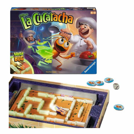 Ravensburger La Cucaracha Glow in the Dark Spel - 2-4 Spelers