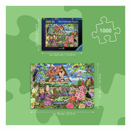 Ravensburger Legpuzzel The Bird Table - 1000st.