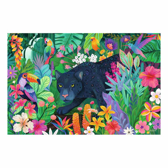 Ravensburger Legpuzzel Panther in Flowery Jungle - 3000st.
