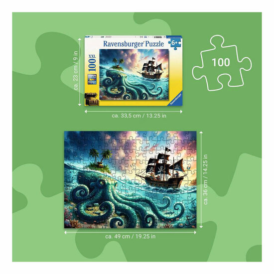 Ravensburger Legpuzzel Piratenschat - 100 XXL st.