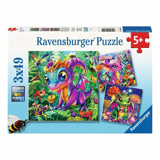 Ravensburger Legpuzzel Baby Tuin Draken - 3x49st.