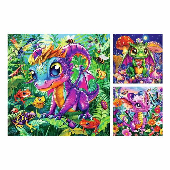 Ravensburger Legpuzzel Baby Tuin Draken - 3x49st.