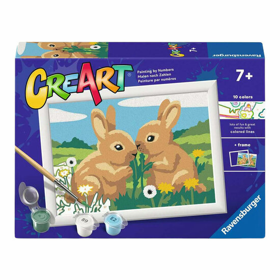 Ravensburger CreArt Schilderen op Nummer - Konijnen Vriendjes