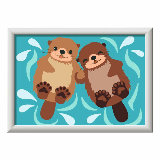 Ravensburger CreArt Schilderen op Nummer - Otter Liefde