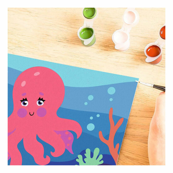 Ravensburger CreArt Schilderen op Nummer - Octopus (Neon)