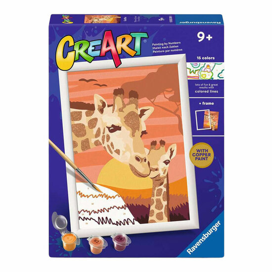 Ravensburger CreArt Schilderen op Nummer - Giraffen