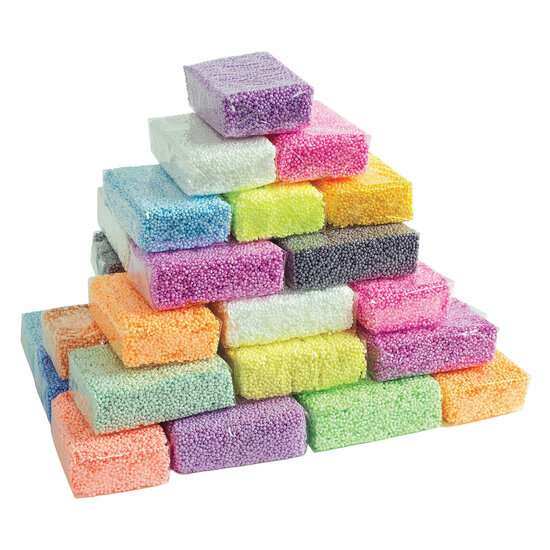 Colorations - Modelleer Foam Kralenklei - Set van 36