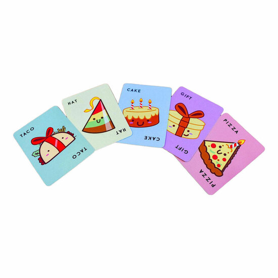 Blue Orange Kaartspel Taco Hat Cake Gift Pizza