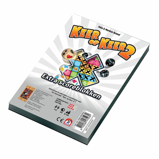 999 Games Keer op Keer 2 Scoreblok Level 1, 2st.